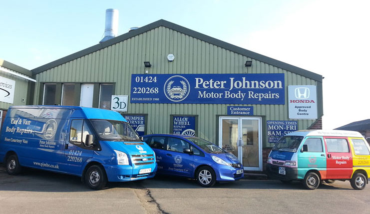 Peter Johnson Motor Body Repairs Ltd Shop Front